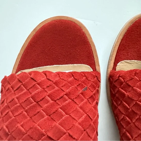 Matisse Red Andi Woven Leather Sandals Size 8 - Picture 5 of 10